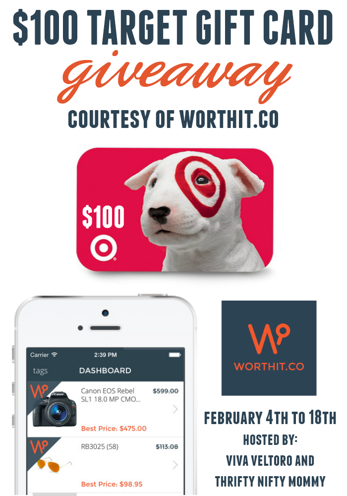 $100 Target Gift Card Giveaway from WorthIt.co 02/18 Tales From A Southern Mom...
